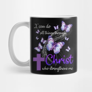 I Can Do All Things Through Christ Fibromyalgia Awareness Mug